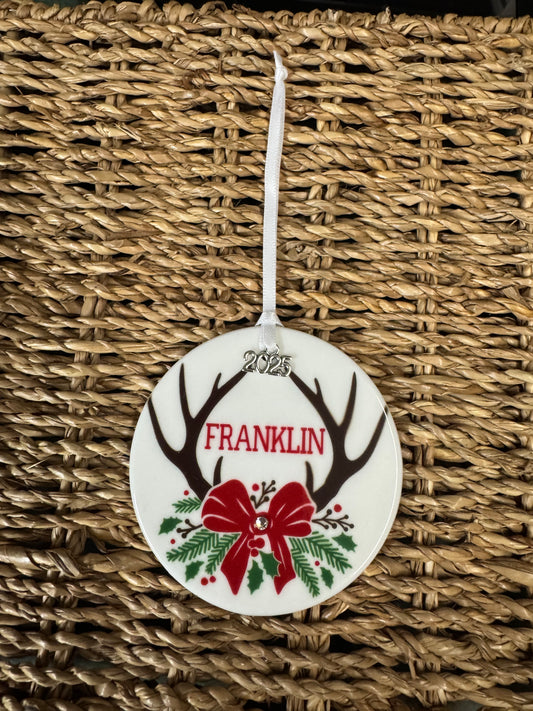 Franklin Antler Ornament