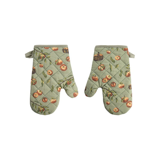 Oven Mitt Set Apple Orchard