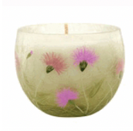 Floral Painted Candle