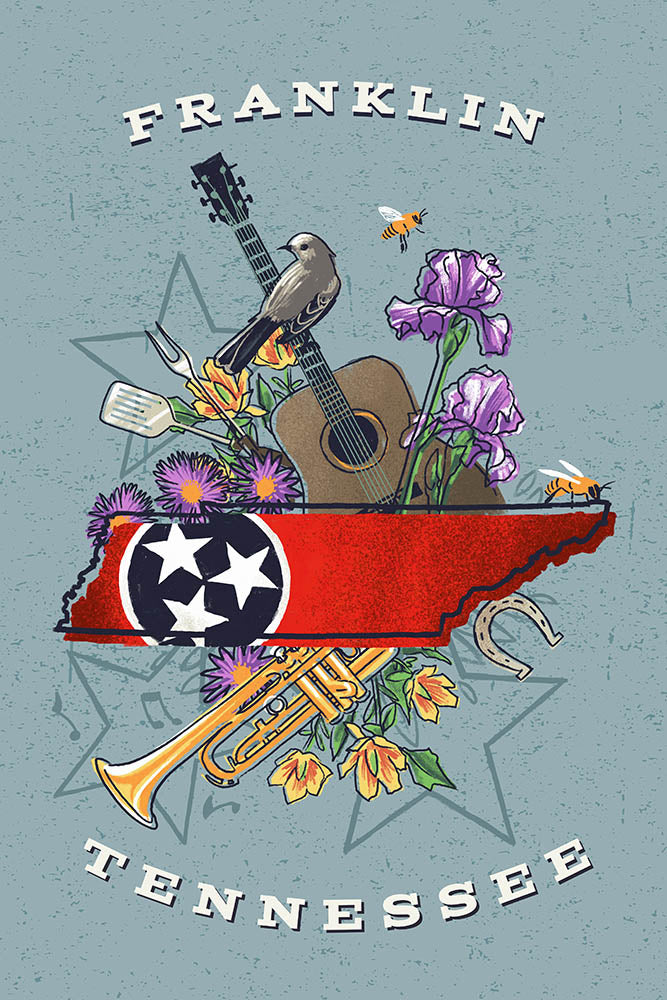 Franklin, Tennessee State Treasure Trove Coaster