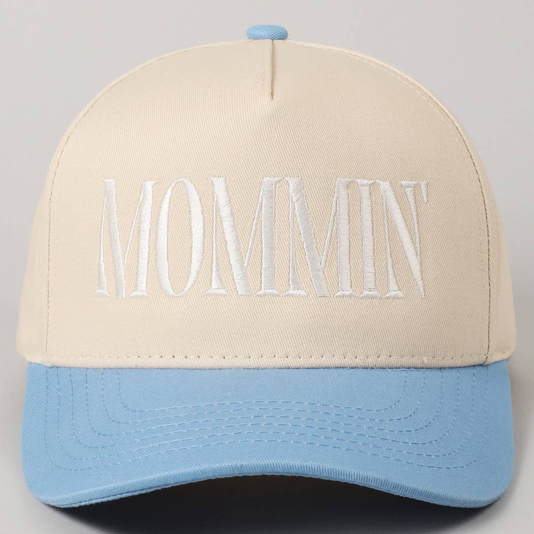 MOMMIN' Lettering Embroidery Trucker Hat