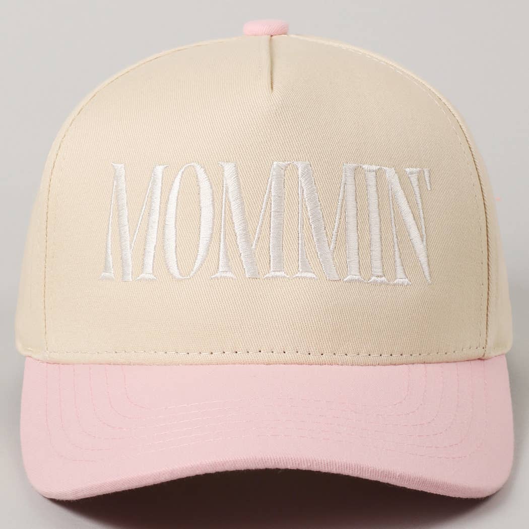 MOMMIN' Lettering Embroidery Trucker Hat