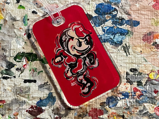 Ohio State Brutus Acrylic Luggage Tag