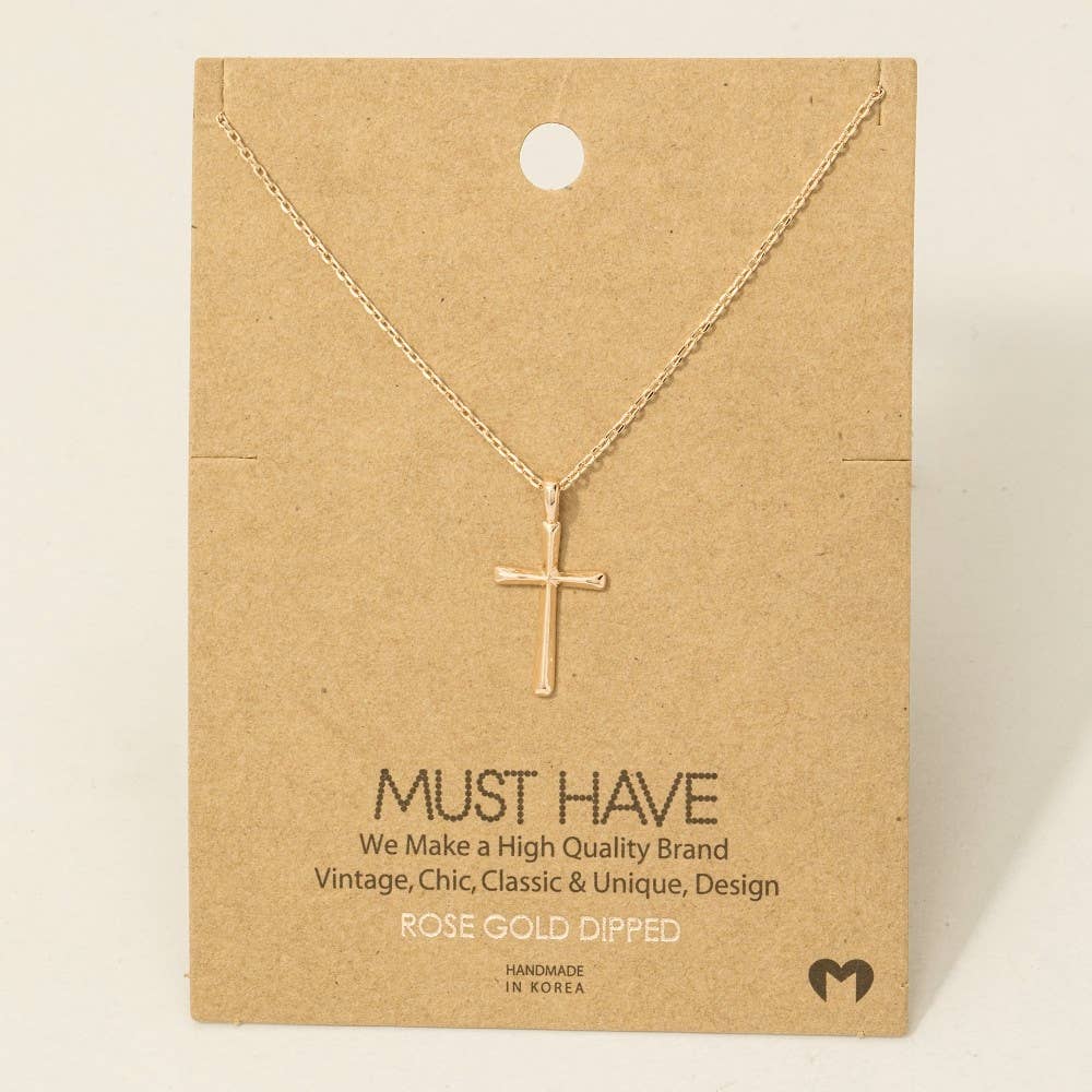 Dainty Cross Pendant Necklace