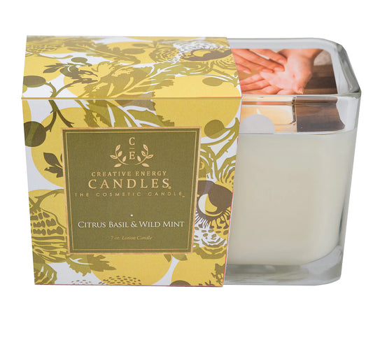Citrus Basil and Wild Mint Soy Lotion Candle