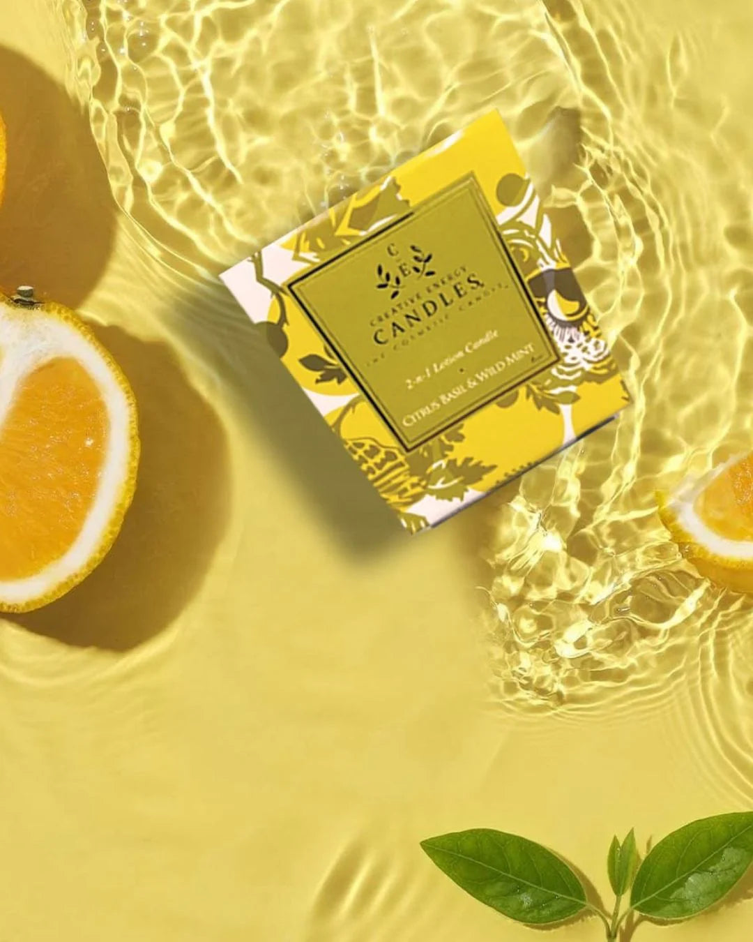 Citrus Basil and Wild Mint Soy Lotion Candle