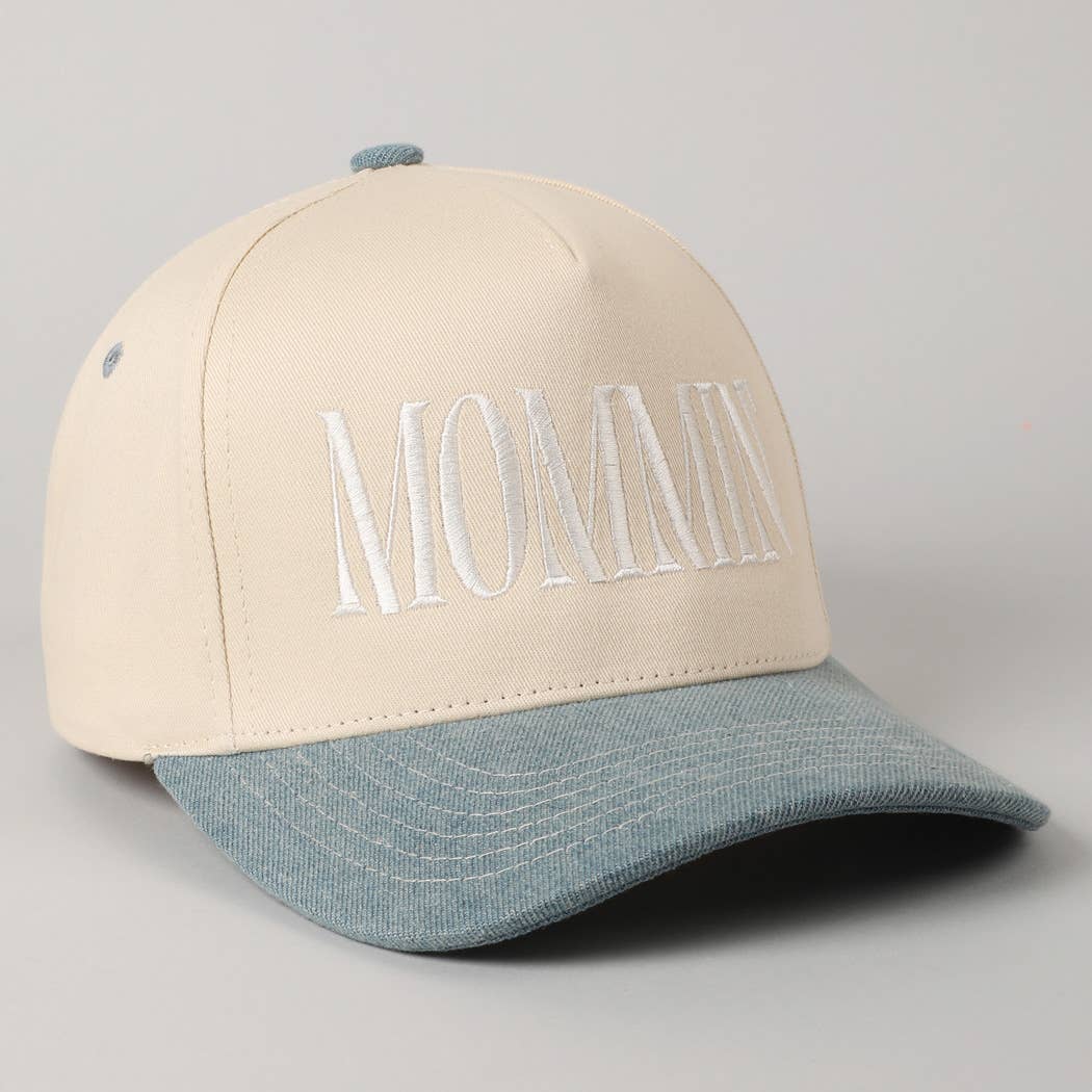 MOMMIN' Lettering Embroidery Trucker Hat