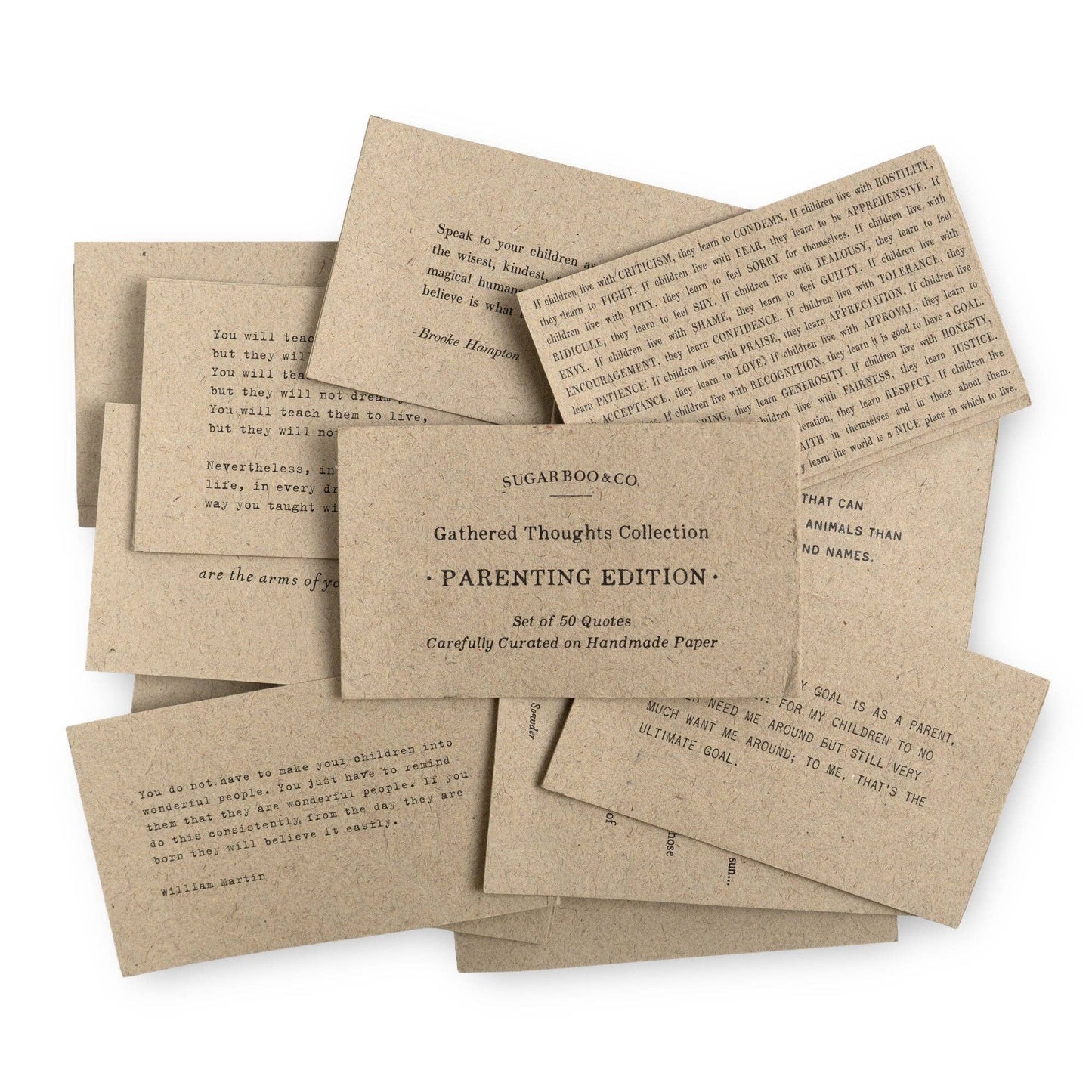 Gathered Thoughts: Parenting Edition on Handmade Paper