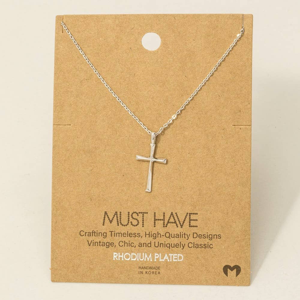 Dainty Cross Pendant Necklace