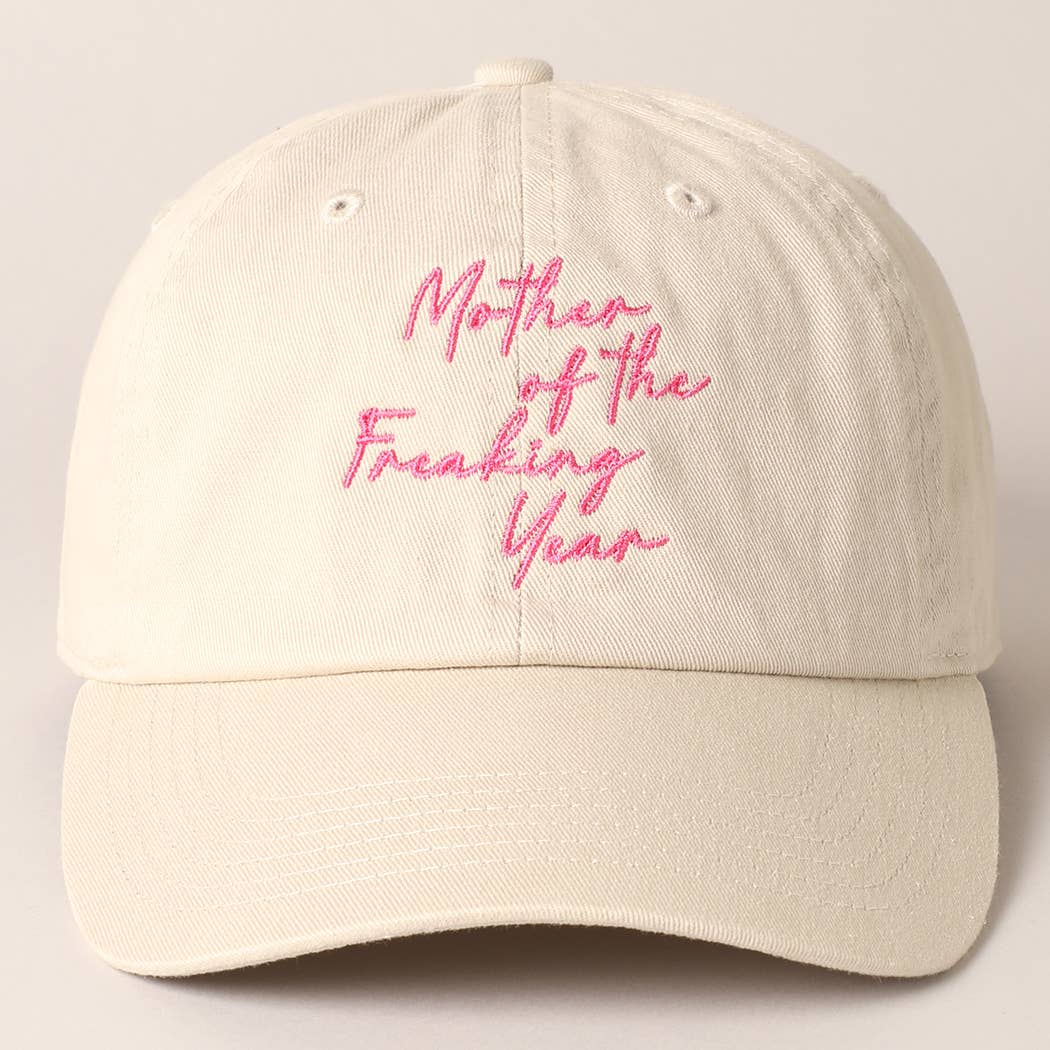 Mother of the Freaking Year Embroidery Baseball Cap
