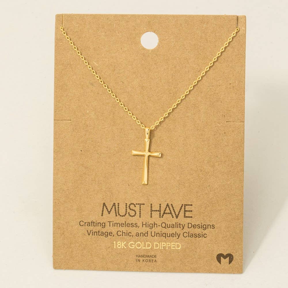 Dainty Cross Pendant Necklace