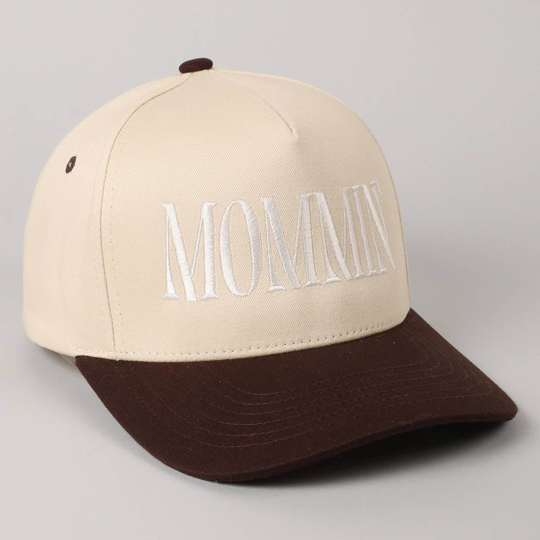 MOMMIN' Lettering Embroidery Trucker Hat