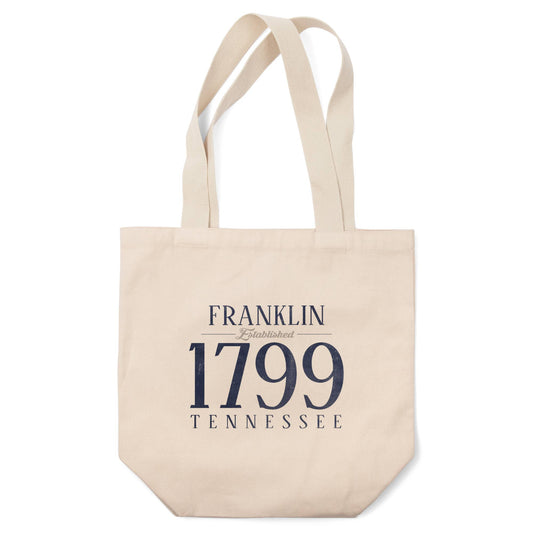 ORGANIC TOTE BAG Franklin, Tennessee, Established Date