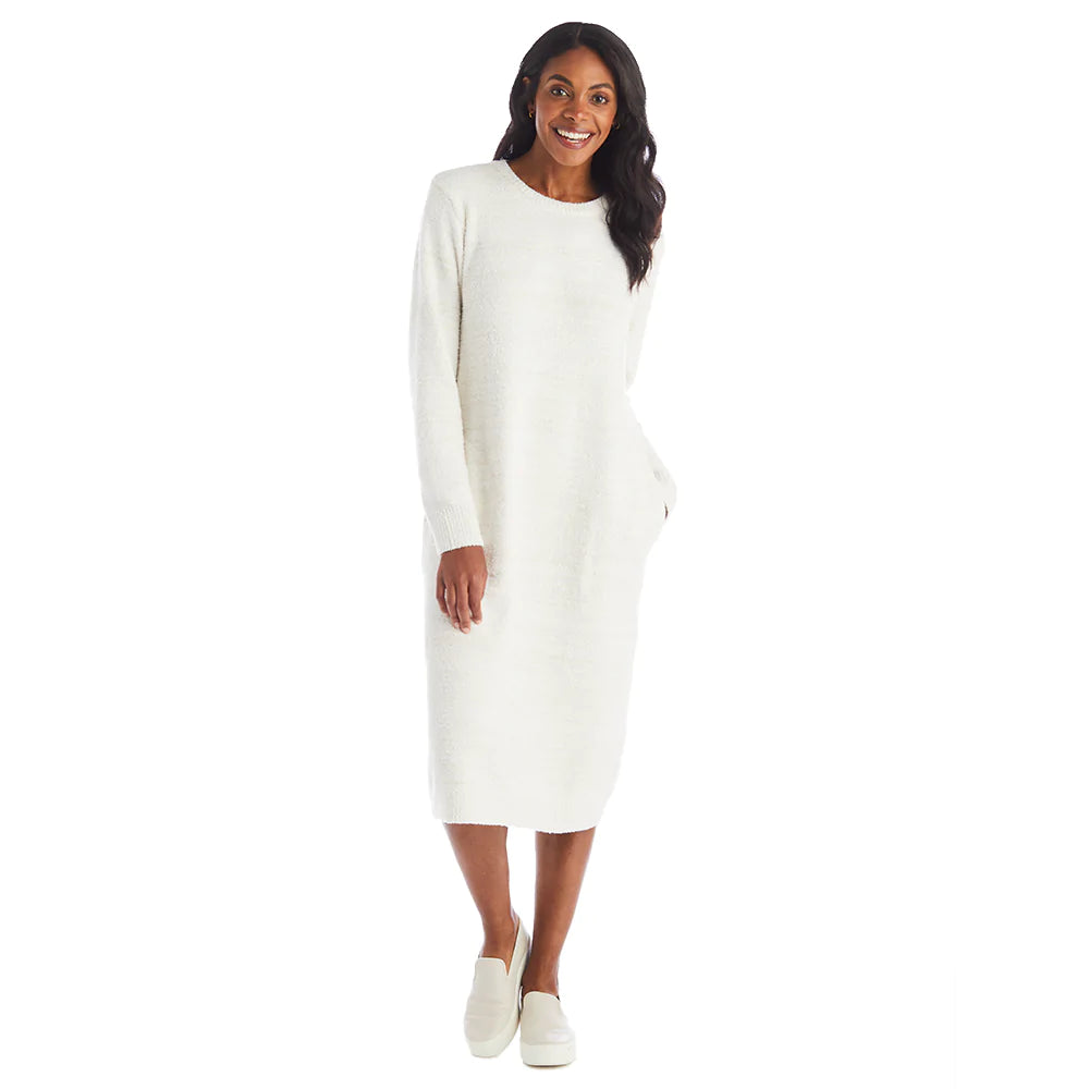 Marshmallow  Crew Neck Lounge Dress