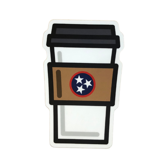 Coffee Tri Star Sticker
