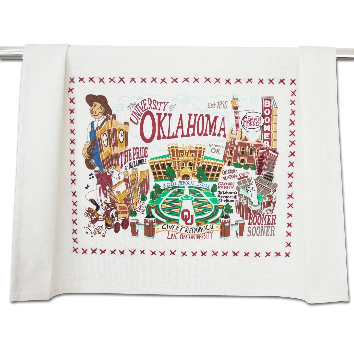 Oklahoma, University Dish Towel